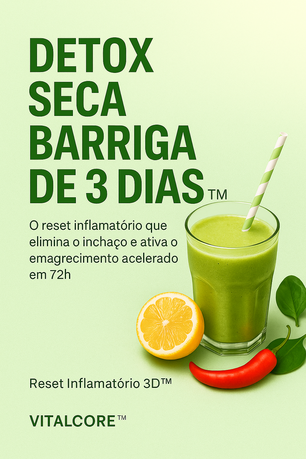 Mockup do produto Detox Seca Barriga de 3 Dias
